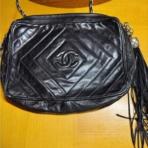 Chanel Black Quilted Leather Shoulder Bag
